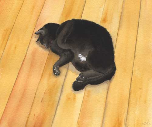 水彩画　